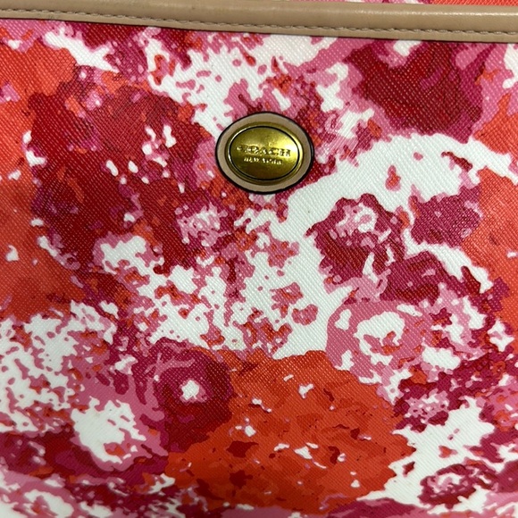 Coach Peyton Floral Print Zip Tote Coated Canvas Large F31342 Never Used - Picture 2 of 14